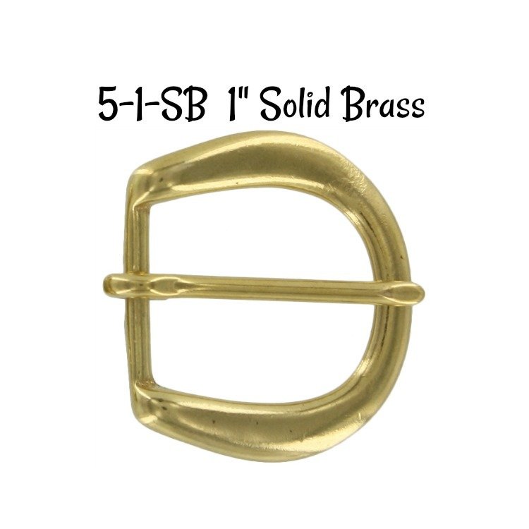 Buckle - 1 Inch Solid Brass Buckle fits 1" wide strapping.