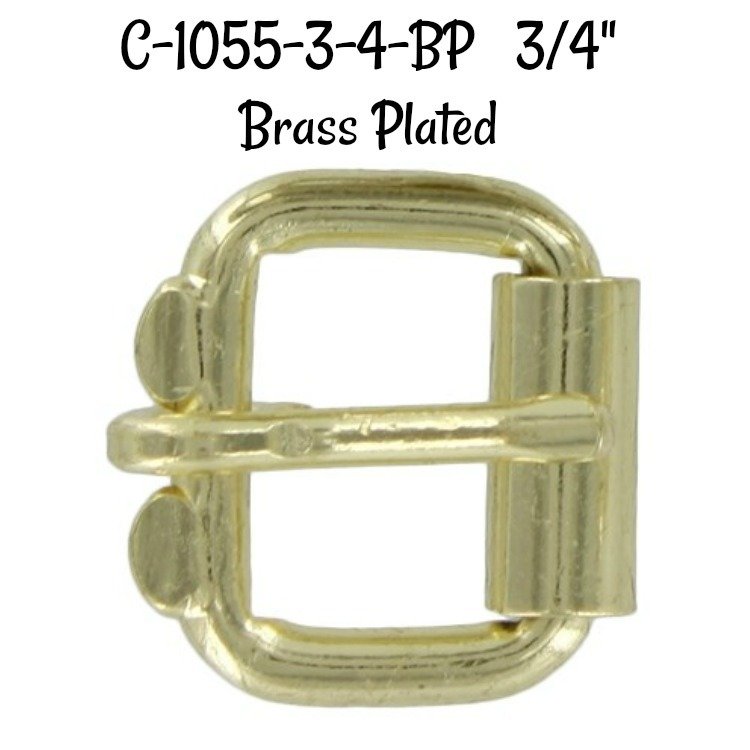 ​Roller Buckle - 3/4" to 2" Brass and Nickel Plated Steel Belt Buckle