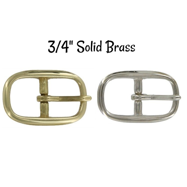​Buckle - 3/4" Solid Brass Buckle fits 3/4" wide strapping.