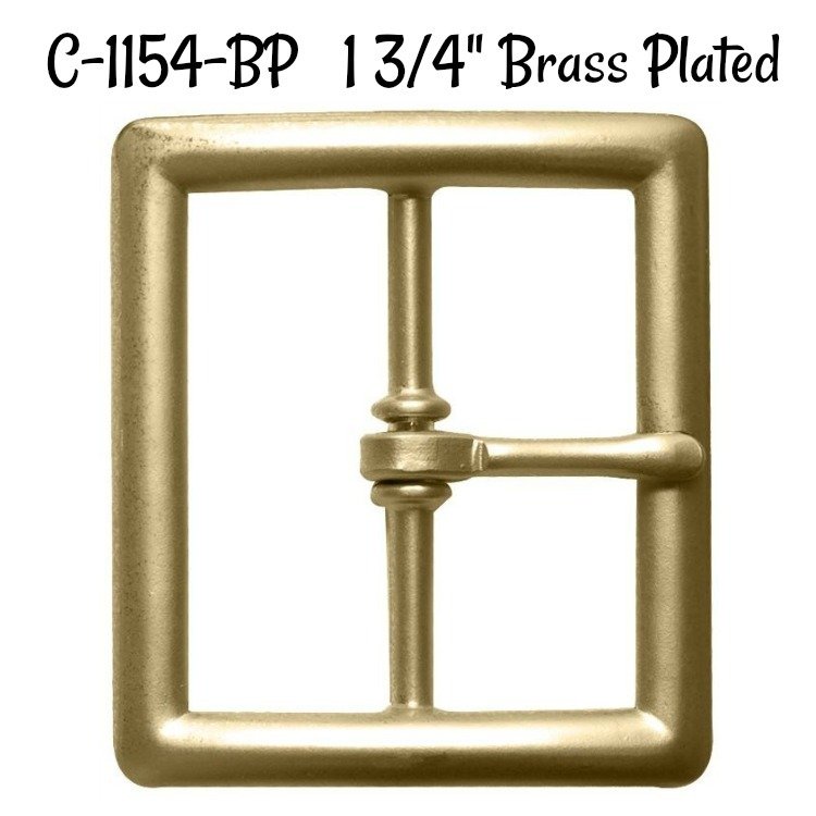 ​Buckle -  1 3/4"  Brass &amp; Nickel Plated Buckle fits 1 3/4" wide strapping.