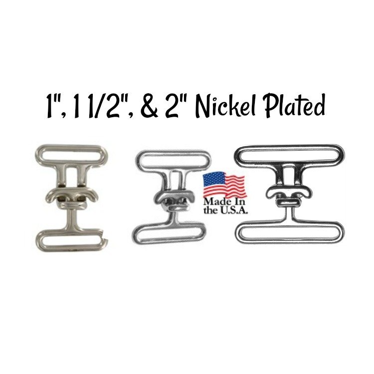 Cinch Buckle - 1", 1 1/2", & 2" Nickel Cinch Belt Buckle