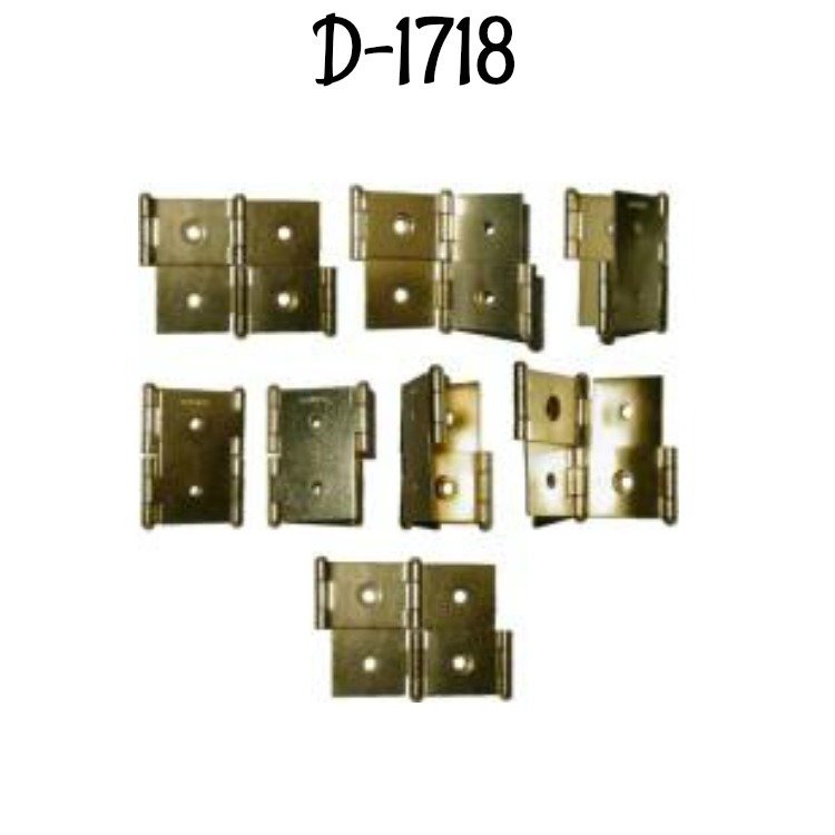 Double-Acting Folding Screen Hinge - SMALL -- Brass plated steel