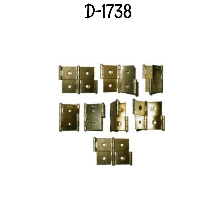 Double-Acting Folding Screen Hinge - LARGE -- Brass plated steel