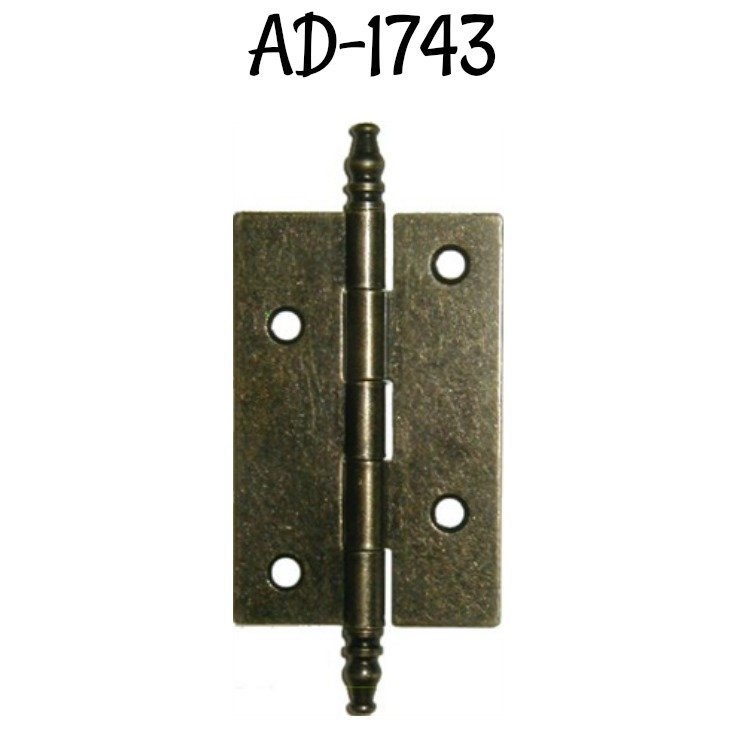 Steel Cabinet Hinge with Antique Brass Finish