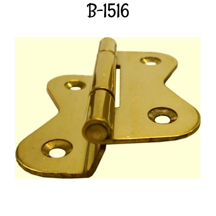 Hoosier Cabinet Hinge - Polished Brass
