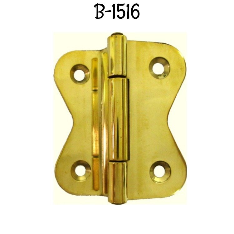 Hoosier Cabinet Hinge - Polished Brass