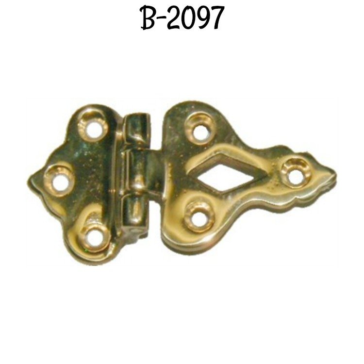 Cast Brass Ice Box Door Hinge with 3/8" Offset