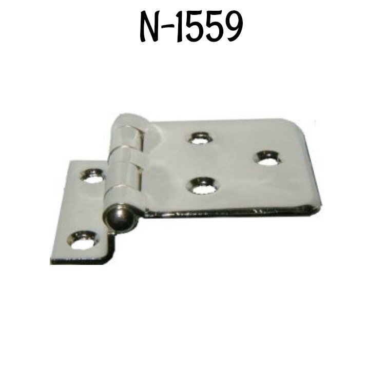 Sellers Cabinet Offset Hinge - Nickel Plated Brass