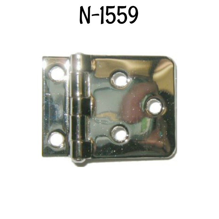 Sellers Cabinet Offset Hinge - Nickel Plated Brass