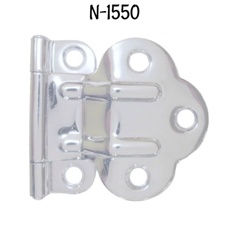 McDougall Fold Back Cabinet Hinge - Nickel Plated Brass
