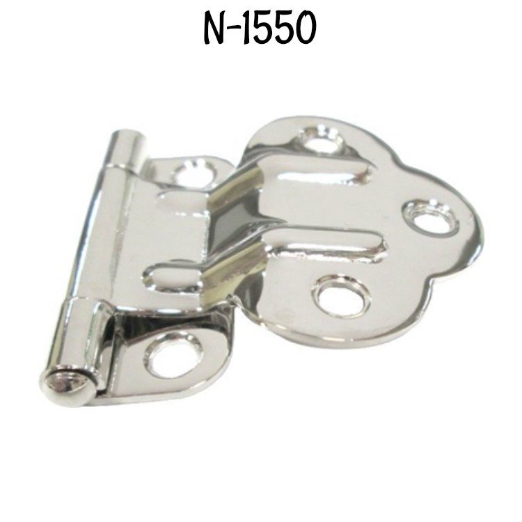 McDougall Fold Back Cabinet Hinge - Nickel Plated Brass
