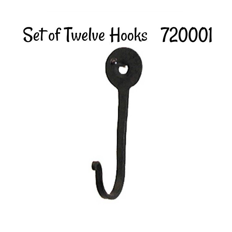 Horse Shoe Nail Hook - Set of Twelve