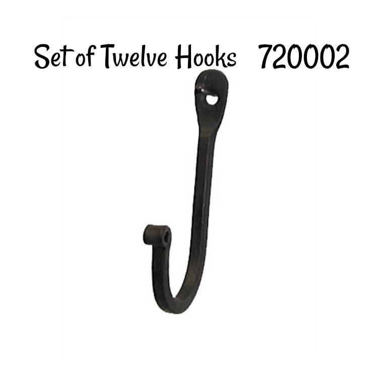 Plain Hook - Set of Twelve