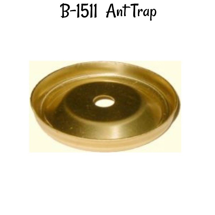 Brass Ant Trap - Hoosier Sellers Cabinet antique vintage furniture leg