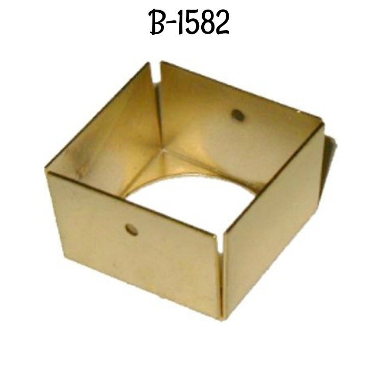 Hoosier Leg Cap - Brass - Sellers Cabinet antique vintage furniture