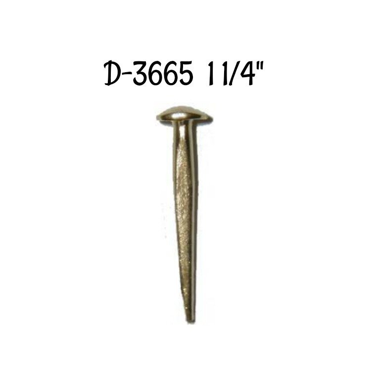 Trunk Nails - Brass Plated - 1-1/4