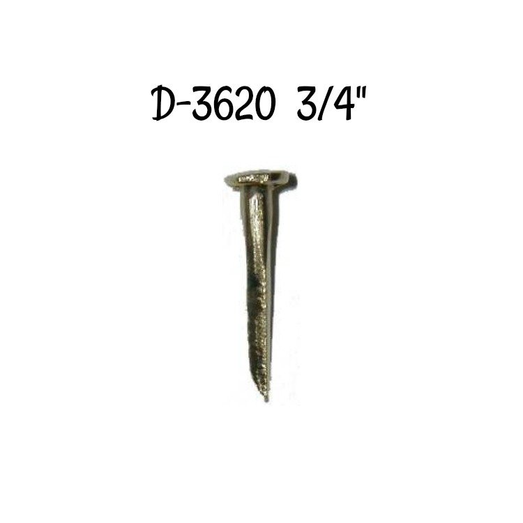 Trunk Tacks - Brass Plated - 3/4