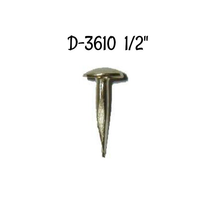 Trunk Tacks - Brass Plated - 1/2