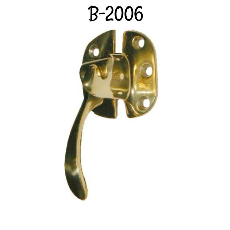 Left Hand Ice Box Latch - Brass