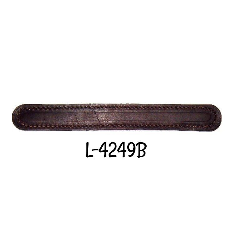 Premium Leather Trunk Handle - Burgundy - 8 3/4