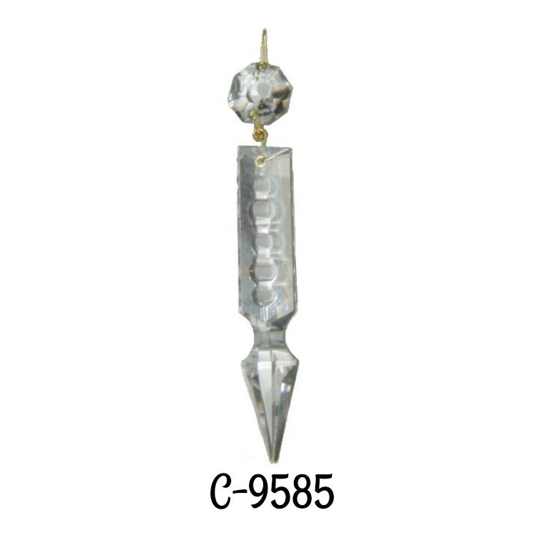 Spear Cut Crystal Prism - 3-7/8&quot; lamp