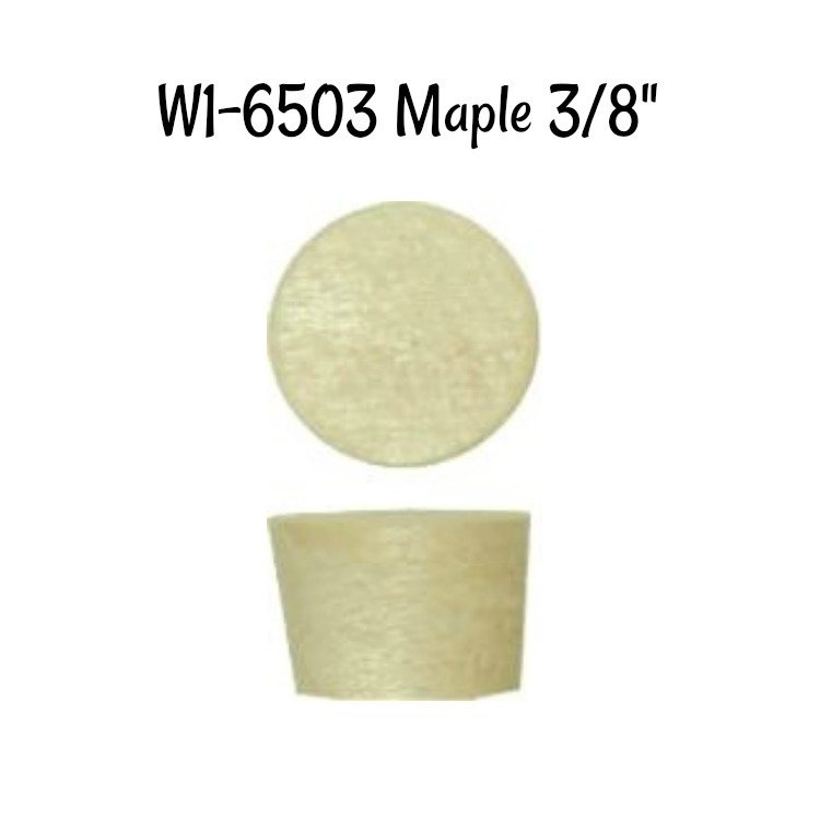 Screw Hole Plugs - Side Grain Maple - 3/8&quot;
