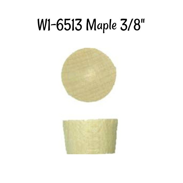 Screw Hole Plugs - Maple End Grain - 3/8&quot;
