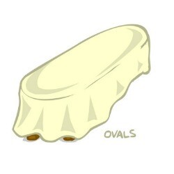 9801 Vinyl Oval Tablecloths