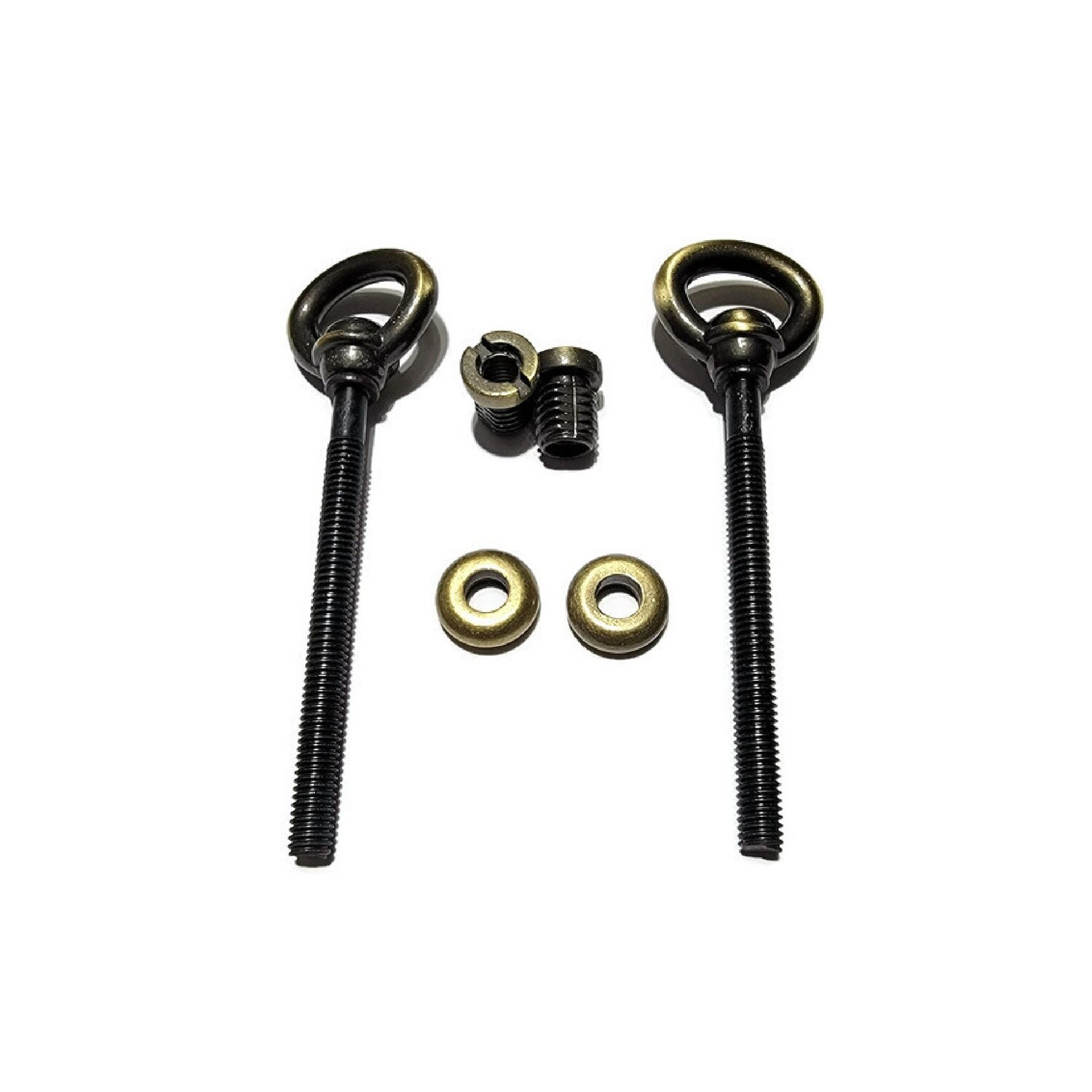 Cheval Mirror Mount Set in Antique Brass Finish
