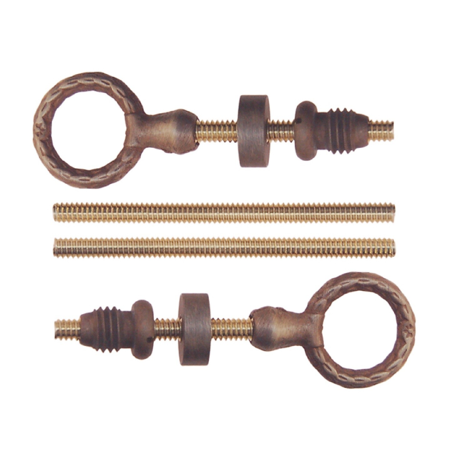 Cheval Mirror Mount Set - Antique Brass