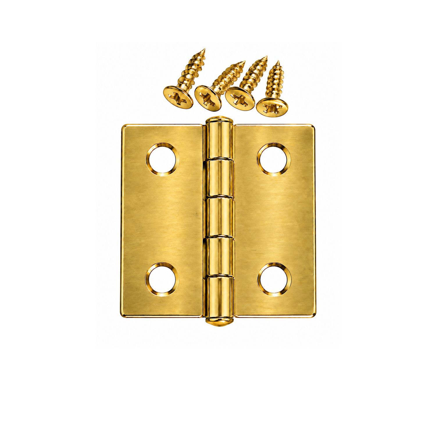 Brass Plated Steel -- Loose Pin Cabinet Hinge