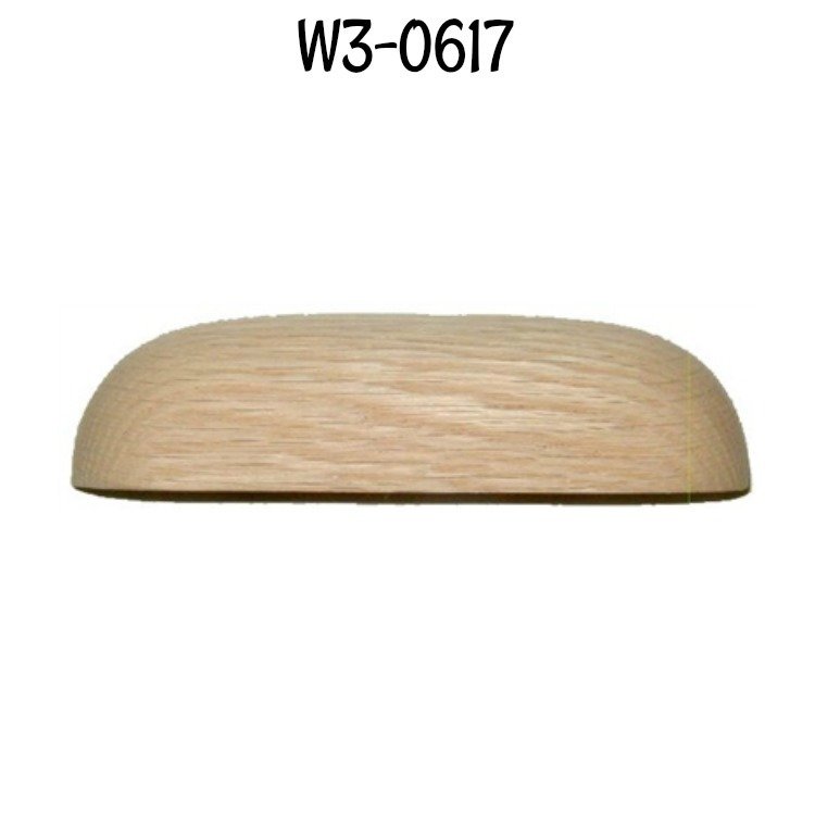 7" Plain Old Standard Oak Wood Desk Drawer Pull