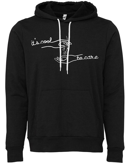 "It's cool to care" hoodie