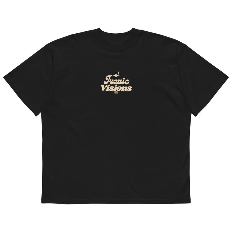 Unisex organic oversized high neck t-shirt