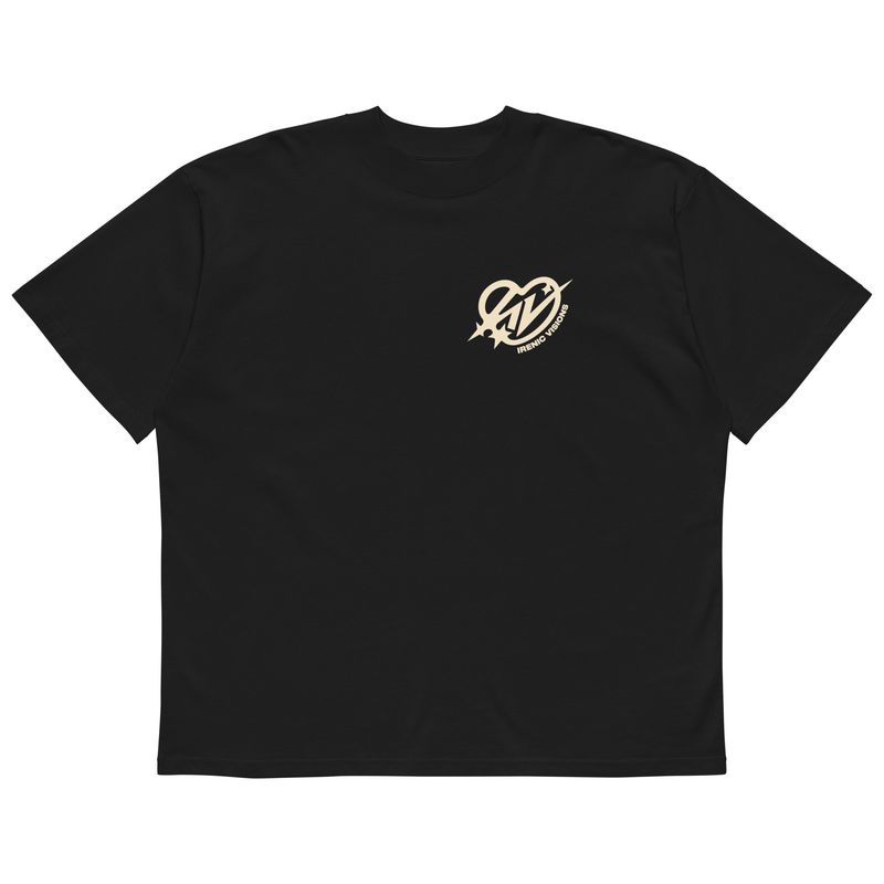 Unisex organic oversized high neck t-shirt