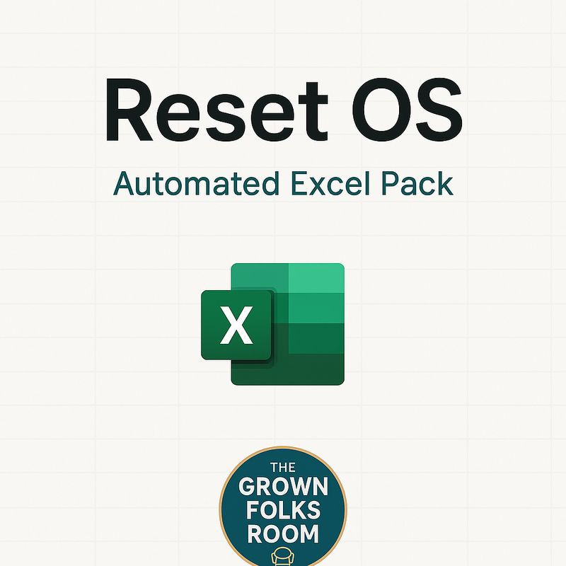 The Grown Folks Reset OS™ A Simple System to Clear Your Mind, Reset Your Week &amp; Take Back Control