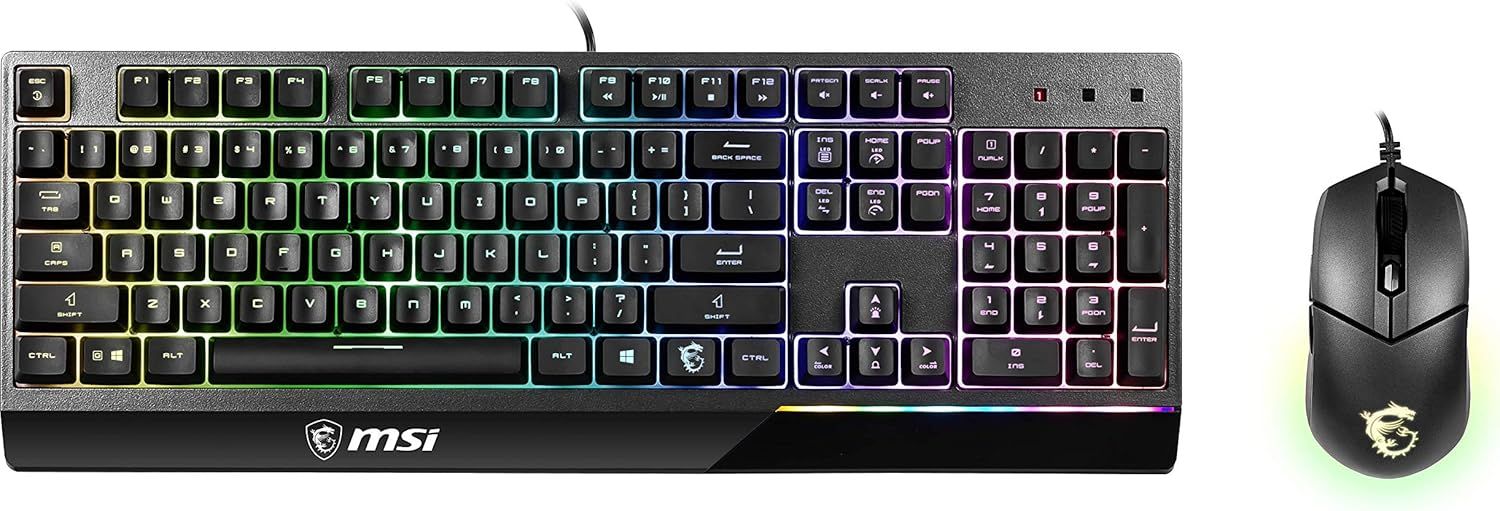MSI Vigor GK30 Gaming Mouse and Keyboard Combo - Black
