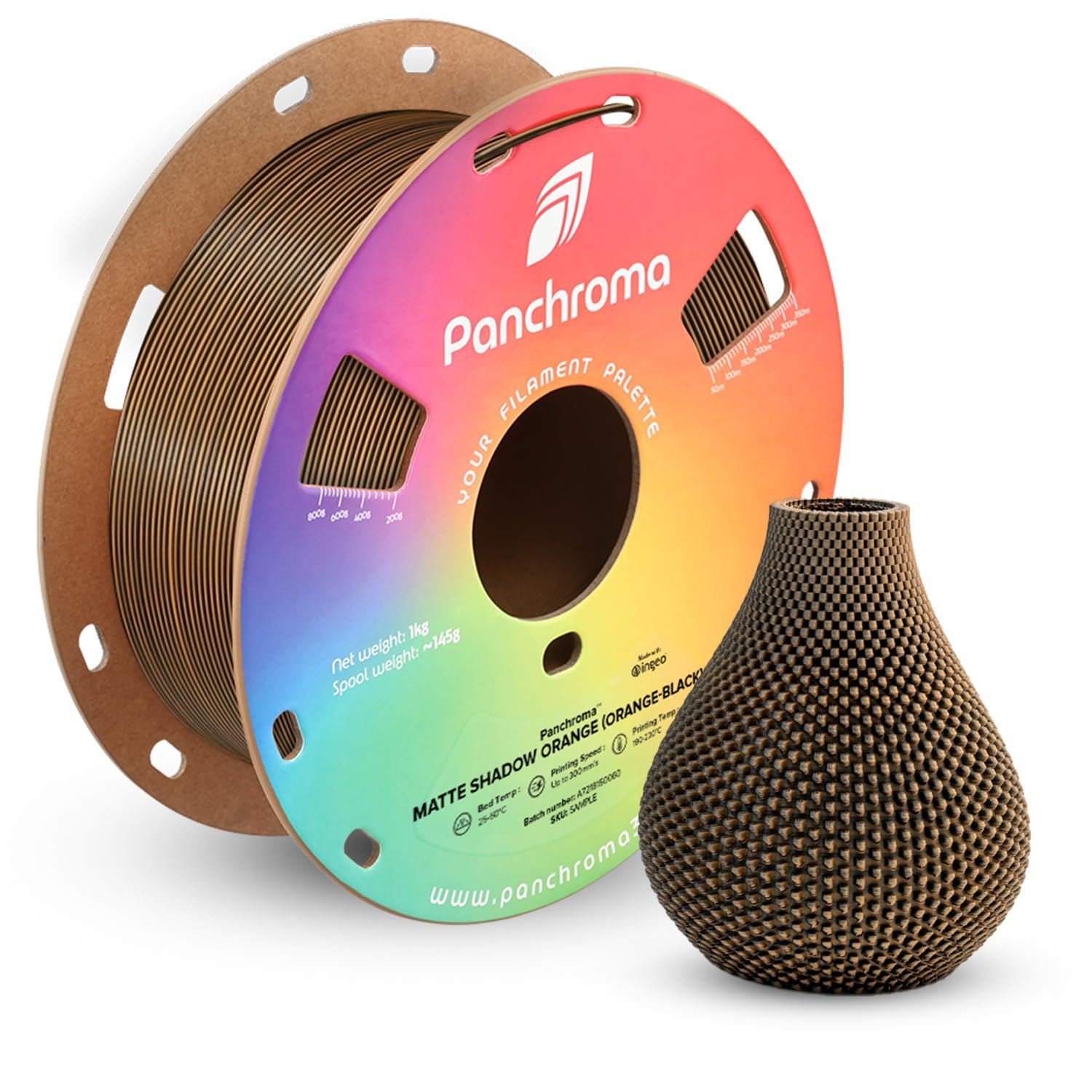 Panchroma PolyMaker 3D PLA Dual Matte Shadow Orange (Orange-Black)
