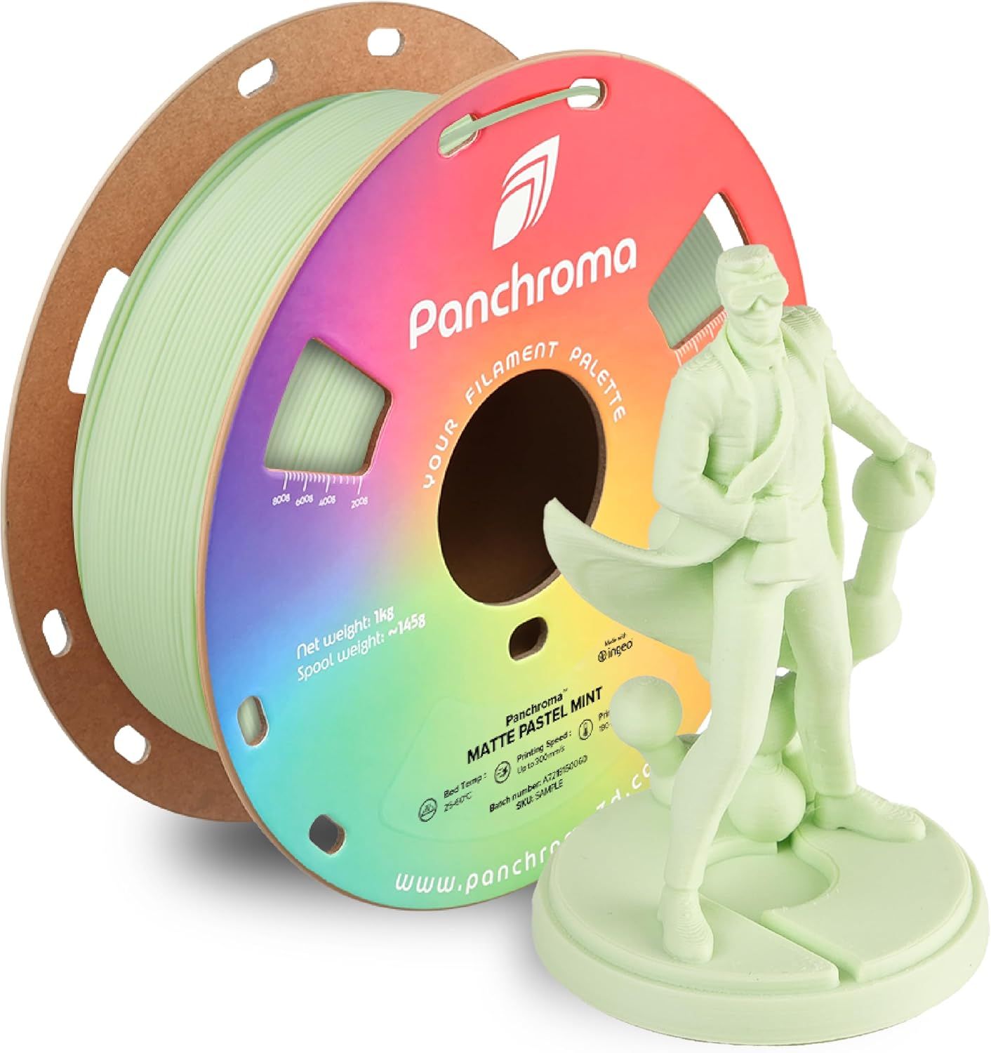 Panchroma PolyMaker 3D PLA Matte  Pastel Mint