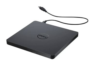 Dell USB Slim DVD +/- RW Drive DW316 - Plug and Play, 8 Watt Power Consumption, Windows 11 or below - Black
