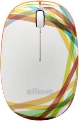 BORND 2.4GHz Optical Wireless Mouse, Wide-Rainbow (E220 Wide-Rainbow)