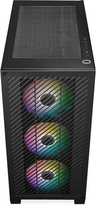 Cooler Master Elite 301 - Mini-Tower (Micro-ATX, ITX), 3 x 120mm ARGB Intake Fans (1200 RPM), Supports up to 280mm Radiator or 365mm GPU, Ventilated PSU Shroud, USB 3.2 Gen1 Type-C Cooler Master Elite 301 - Mini-Tower (Micro-ATX, ITX), 3 x 120mm ARGB Intake Fans (1200 RPM), Supports up to 280mm Radiator or 365mm GPU, Ventilated PSU Shroud, USB 3.2 Gen1 Type-C