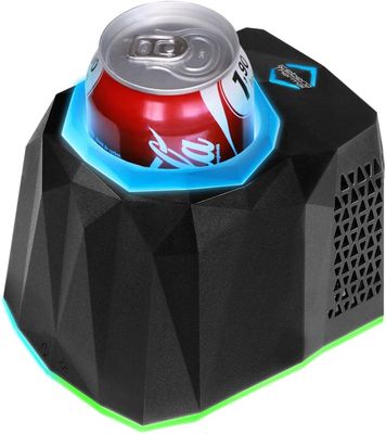 icefloe Aurora Iceberg Thermal Gaming RGB Can Cooler Compact Thermoelectric LED Drink Cooler for 12 Oz Cans