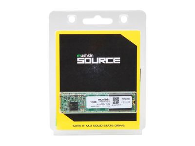 Mushkin Enhanced Source M.2 2280 120GB SATA III 3D TLC Internal Solid State Drive (SSD) MKNSSDSR120GB-D8