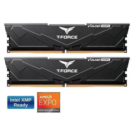 Team Group T-Force Vulcan 32GB (2 x 16GB) 288-Pin PC RAM DDR5 5600 Desktop RAM