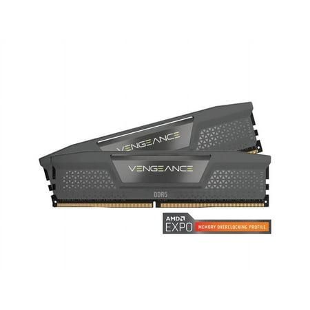 Corsair Vengeance 32GB (2x16GB) DDR5 6400MHz C36 UDIMM Desktop Memory Gray