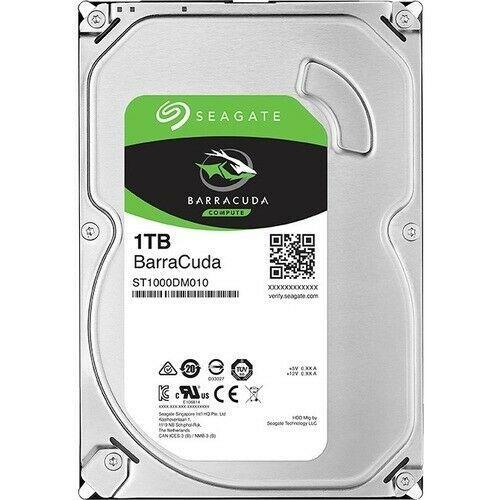 Seagate Barracuda 1TB HDD SATA ST1000DM010 - (Refurbished)