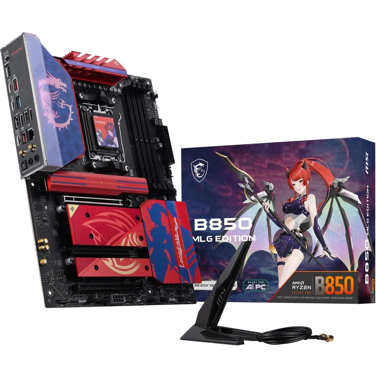 MSI B850 MLG Edition Motherboard, ATX  DDR5 PCIe 5.0 x16, M.2 GEN5, Wi-Fi 7, 5G LAN
