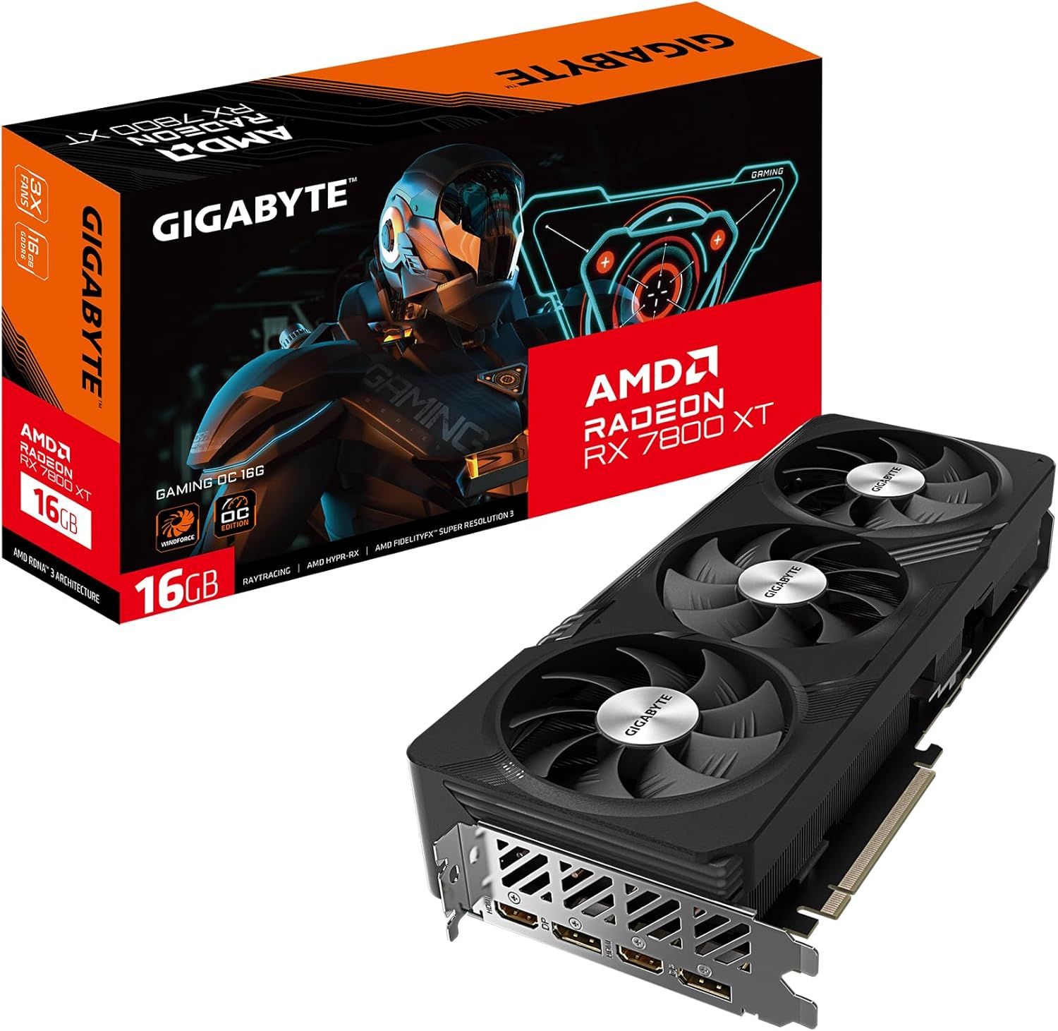 GIGABYTE Radeon RX 7800 XT GAMING OC 16GB GDDR6 PCI Express 4.0 Graphics Card (Refurbished)