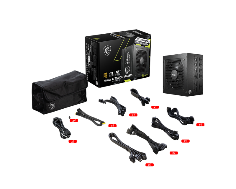 MSI MAG A750GL PCIE5 750W PSU